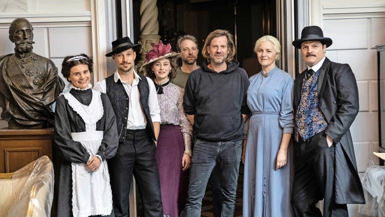 Filmteam am Set einer Produktion
